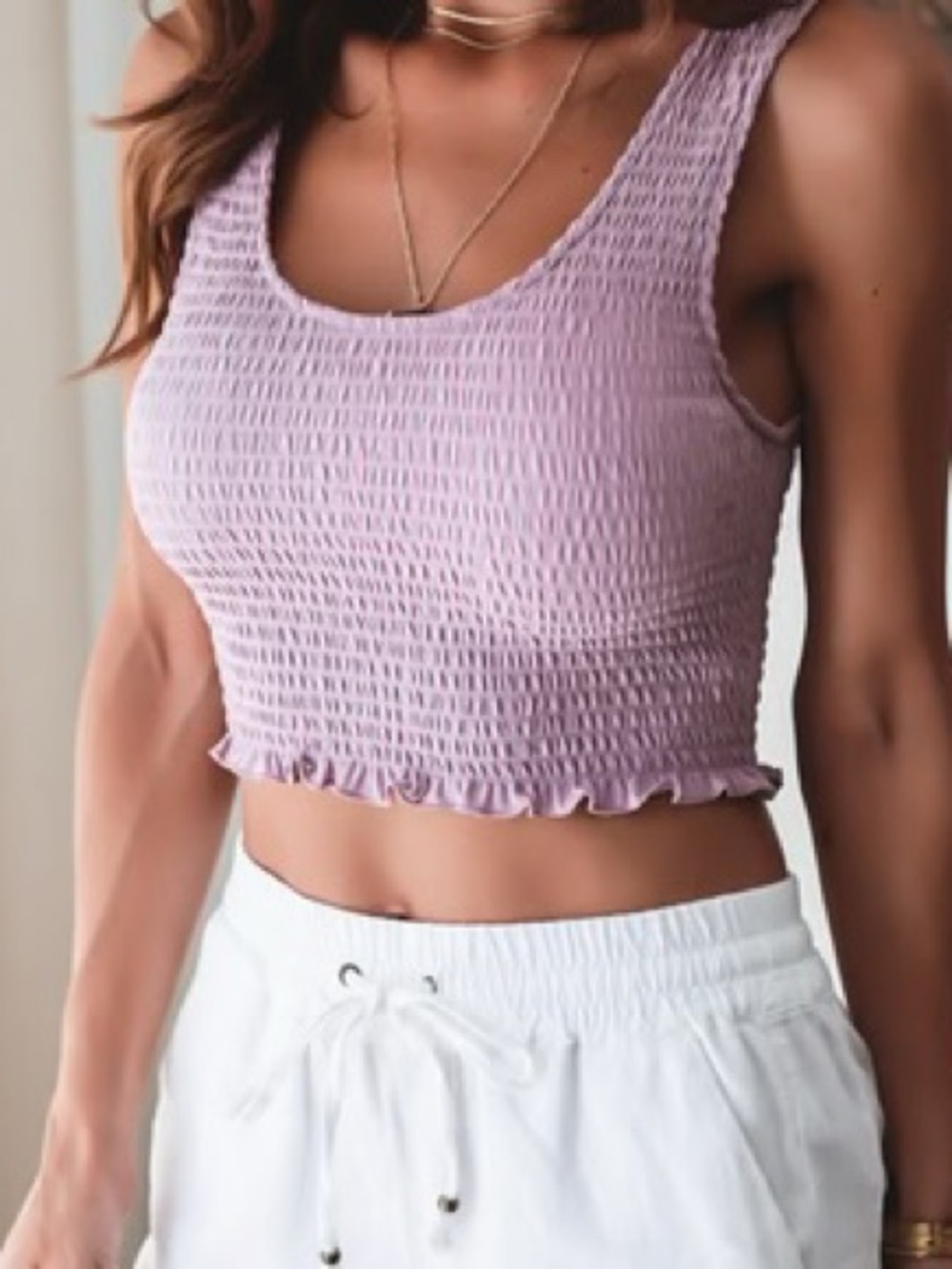 OHM Boutique’s Meagan Lilac Smock top